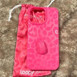 Loopy Original - iPhone 14 Pro Max 
Hot Pink Leopard | Matte & Gloss Edition